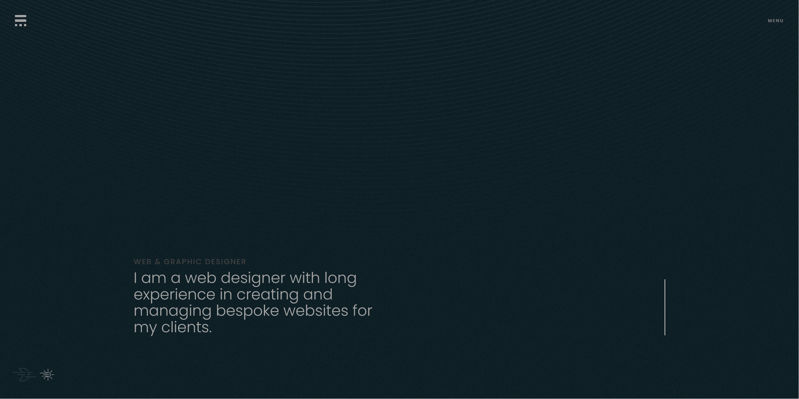 Screenshot from my old website